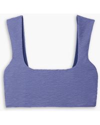 Mara Hoffman - Raina bikini-oberteil aus stretch-jacquard - Lyst