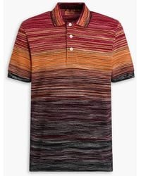 Missoni - Space-dyed Cotton-piqué Polo Shirt - Lyst