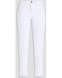 FRAME - Le High Straight High-Rise Straight-Leg Jeans - Lyst