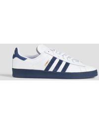 adidas Originals - Campus Adv Suede-trimmed Leather Sneakers - Lyst