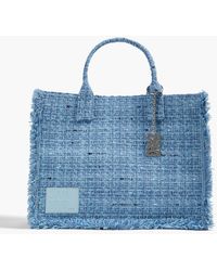 Sandro - Tote bag aus tweed mit fransen - Lyst