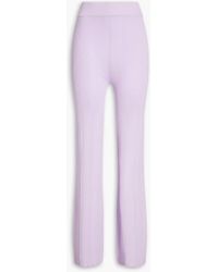 REMAIN Birger Christensen - Solaima Ribbed Jersey Flared Pants - Lyst