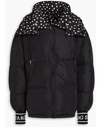 Dolce & Gabbana - Quilted Polka-dot Shell Down Jacket - Lyst