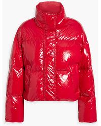Stand Studio - Tatum Quilted Coated Shell Down Jacket - Lyst