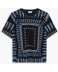 Etro - Printed Cotton-jersey T-shirt - Lyst