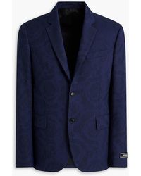 Versace - Wool-Jacquard Suit Jacket - Lyst