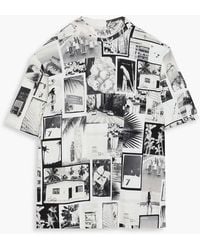 FARM Rio - Printed Cotton-Jersey T-Shirt - Lyst