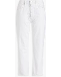 FRAME - Le Original Cropped High-rise Straight-leg Jeans - Lyst
