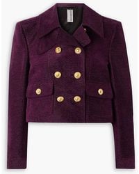 Tom Ford - Double-Breasted Metallic Tweed Jacket - Lyst