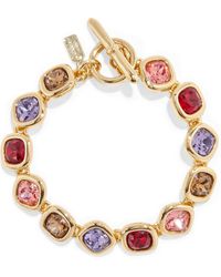 Kenneth Jay Lane Gold-tone Crystal Bracelet - Multicolour