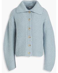 Vince - Ribbed Wool-blend Cardigan - Lyst