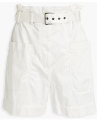 Twinset Synthetik Shorts & Bermudashorts in Natur Damen Bekleidung Kurze Hosen Business Shorts und smarte Shorts 