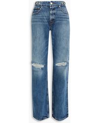 GOOD AMERICAN - Good '90s hoch sitzende jeans mit geradem bein in distressed-optik - Lyst