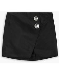 MERYLL ROGGE - Wrap-effect Shell Mini Skirt - Lyst