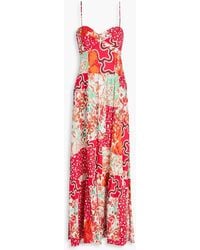 Diane von Furstenberg - Etta Printed Woven Maxi Dress - Lyst