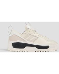 Y-3 - Rivalry Leather, Suede And Scuba Sneakers - Lyst