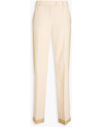 Moschino - Grain De Poudre Wool Straight-leg Pants - Lyst