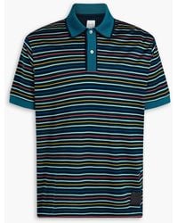 Paul Smith - Poloshirt aus baumwoll-jersey mit streifen - Lyst