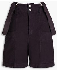 Isabel Marant - Effie Linen-blend Ripstop Shorts - Lyst