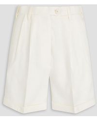 Giuliva Heritage - Husband Cotton, Wool And Silk-blend Shorts - Lyst
