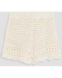 Solid & Striped - The Nolan Crocheted Cotton Shorts - Lyst