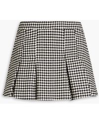 RED Valentino - Skirt-effect Houndstooth Tweed Shorts - Lyst