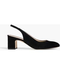 Stuart Weitzman - Milla 55 Suede Slingback Pumps - Lyst