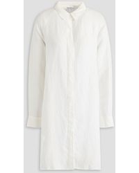 James Perse - Lyocell And Linen-blend Shirt Dress - Lyst