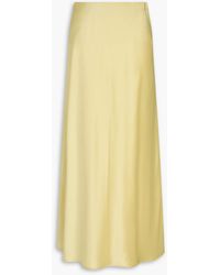 By Malene Birger - Boshan Satin Midi Skirt - Lyst