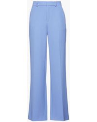 Roland Mouret - Lucanus Wool-crepe Wide-leg Pants - Lyst