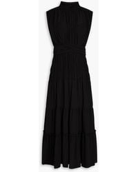 10 Crosby Derek Lam - Gathered Chiffon Midi Dress - Lyst