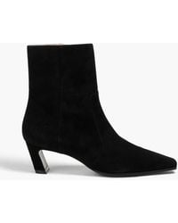 Stuart Weitzman - Ankle boots "stassi 50" aus veloursleder - Lyst