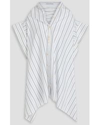 Palmer//Harding - Striped Cotton-poplin Shirt - Lyst