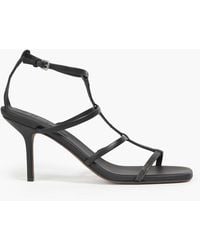 Brunello Cucinelli - Bead-Embellished Leather Sandals - Lyst
