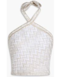 Missoni - Cropped Crochet-knit Halterneck Top - Lyst