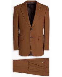 Dunhill - Anzug mit schmaler passform aus grain de poudre aus wolle - Lyst