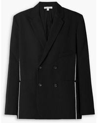 DIOTIMA - Hodges Double-breasted Embroidered Wool-twill Blazer - Lyst