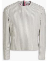 Thom Browne - Striped Wool Shirt - Lyst
