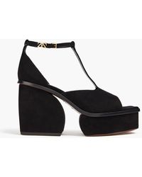 Zimmermann - Suede Platform Sandals - Lyst