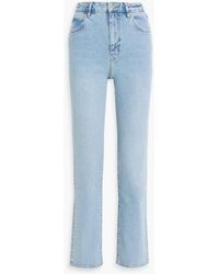 FRAME - The Ruler High-Rise Straight-Leg Jeans - Lyst