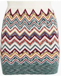 Missoni - Jacquard-knit Wool-blend Mini Skirt - Lyst