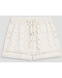 Jonathan Simkhai - Hannah Crocheted Cotton-Blend Shorts - Lyst