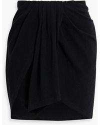 IRO - Serta Draped Cotton-blend Mini Skirt - Lyst