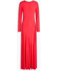 TOVE - Orea Gathered Jersey Maxi Dress - Lyst