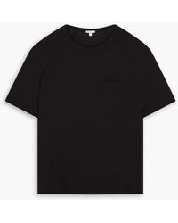 James Perse - T-shirt aus einer baumwoll-leinenmischung - Lyst