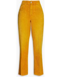 RE/DONE - 70s Pocket Loose Cotton-corduroy Flared Pants - Lyst
