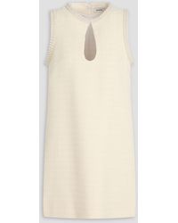 Sandro - Faux Pearl-Embellished Tweed Mini Dress - Lyst