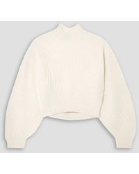 LeKasha - Merida Open-Back Ribbed Cashmere Sweater - Lyst