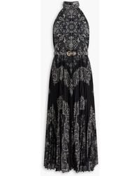 Zimmermann - Belted Pleated Paisley-print Crepe De Chine Maxi Dress - Lyst