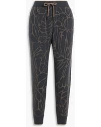 Brunello Cucinelli - Printed Wool, Cashmere And Silk-Blend Track Pants - Lyst